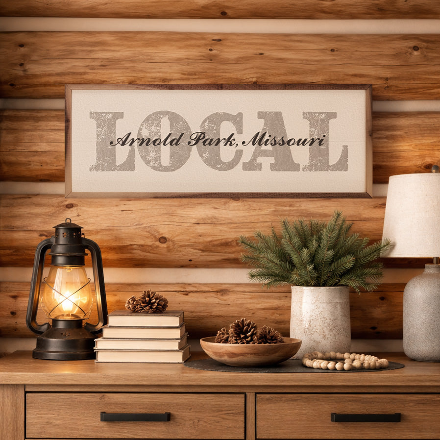 Vintage Personalized Hometown Local