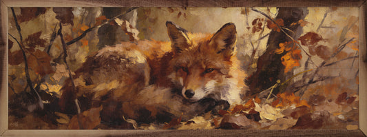 Woodland Fox In Autumn Brush