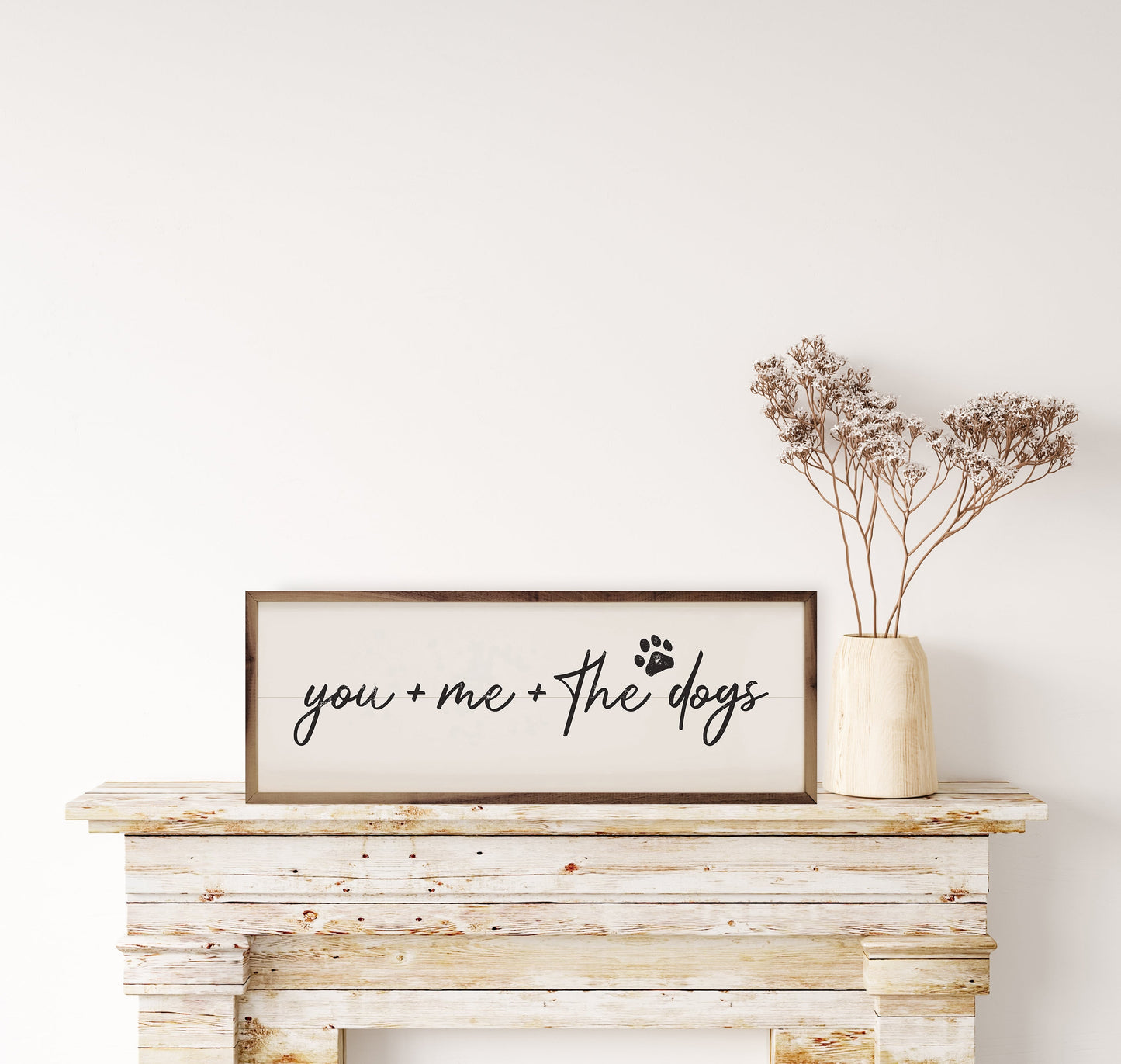 You Plus Me Plus The Dogs Paw White