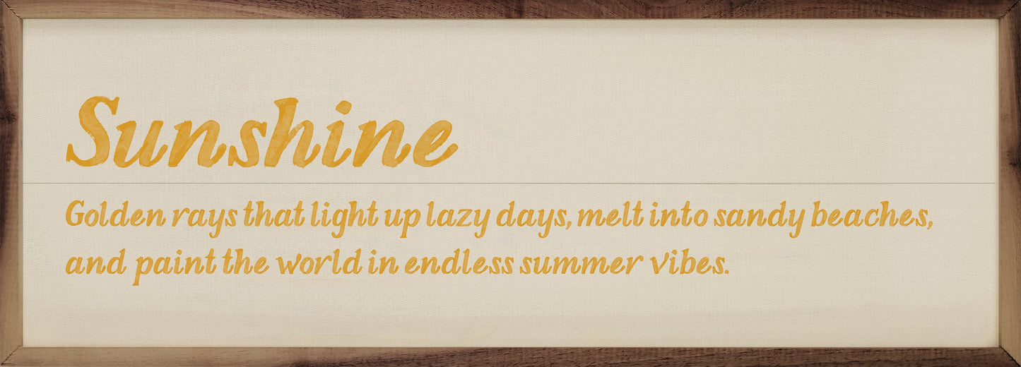 Sunshine Definition Yellow