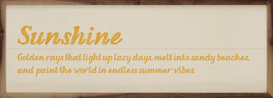 Sunshine Definition Yellow