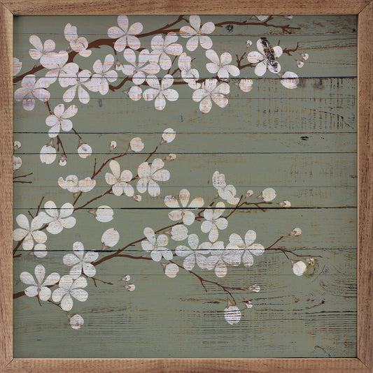 Sage Cherry Blossoms Print image 0