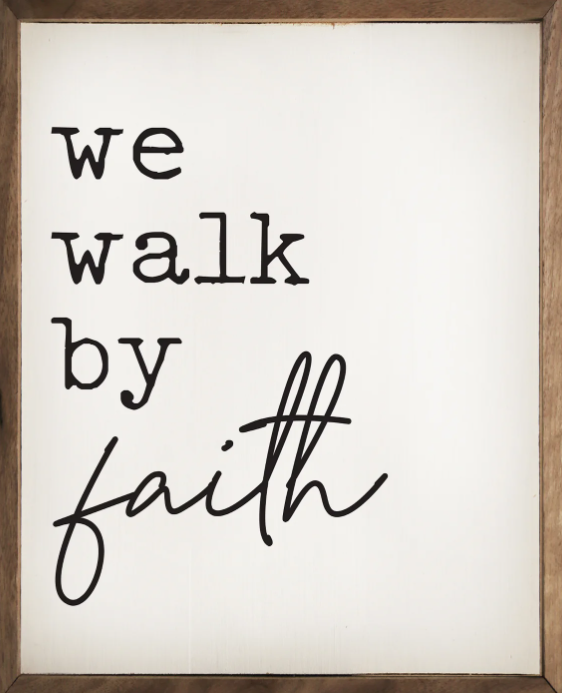 We Walk By Faith White image 0