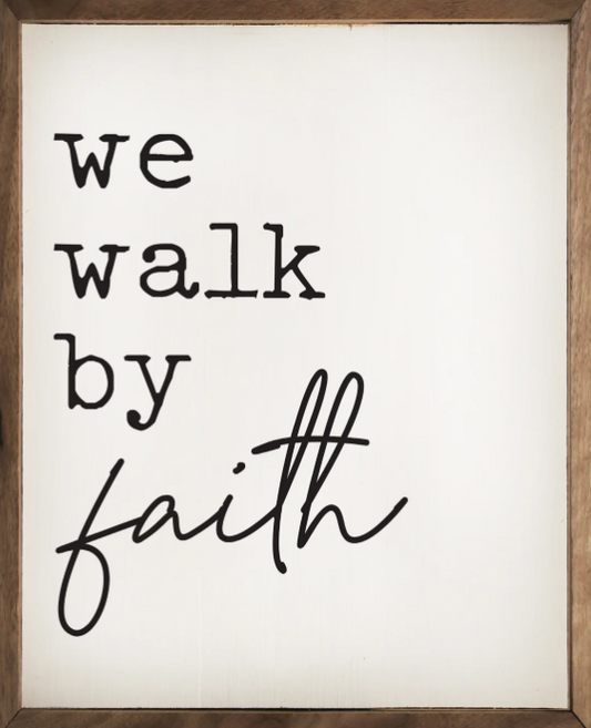 We Walk By Faith White image 0