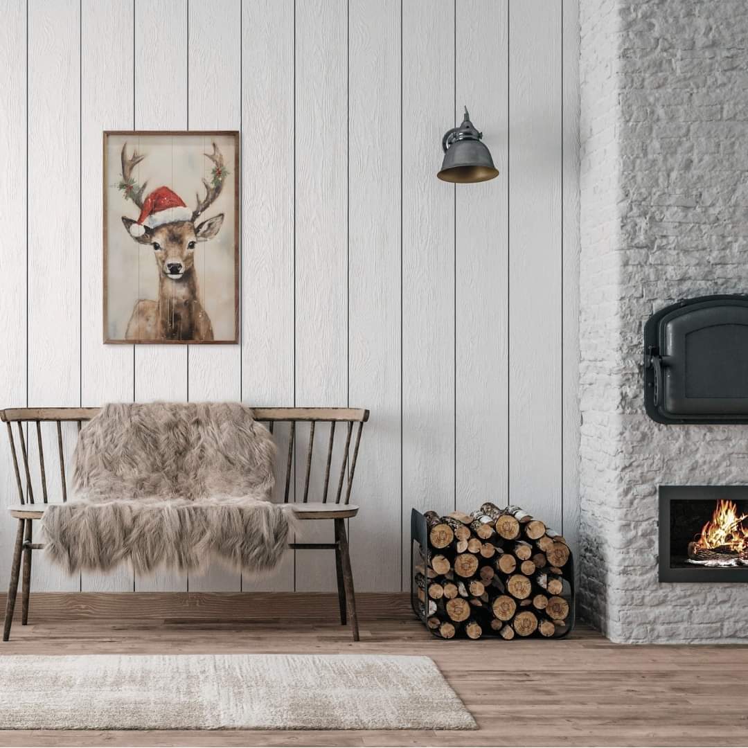 Reindeer With Hat By Petals Prints Design image 2