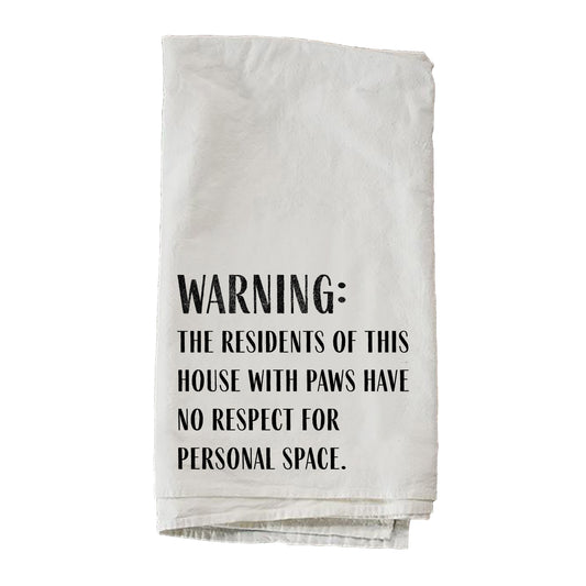 Warning No Respect Towel