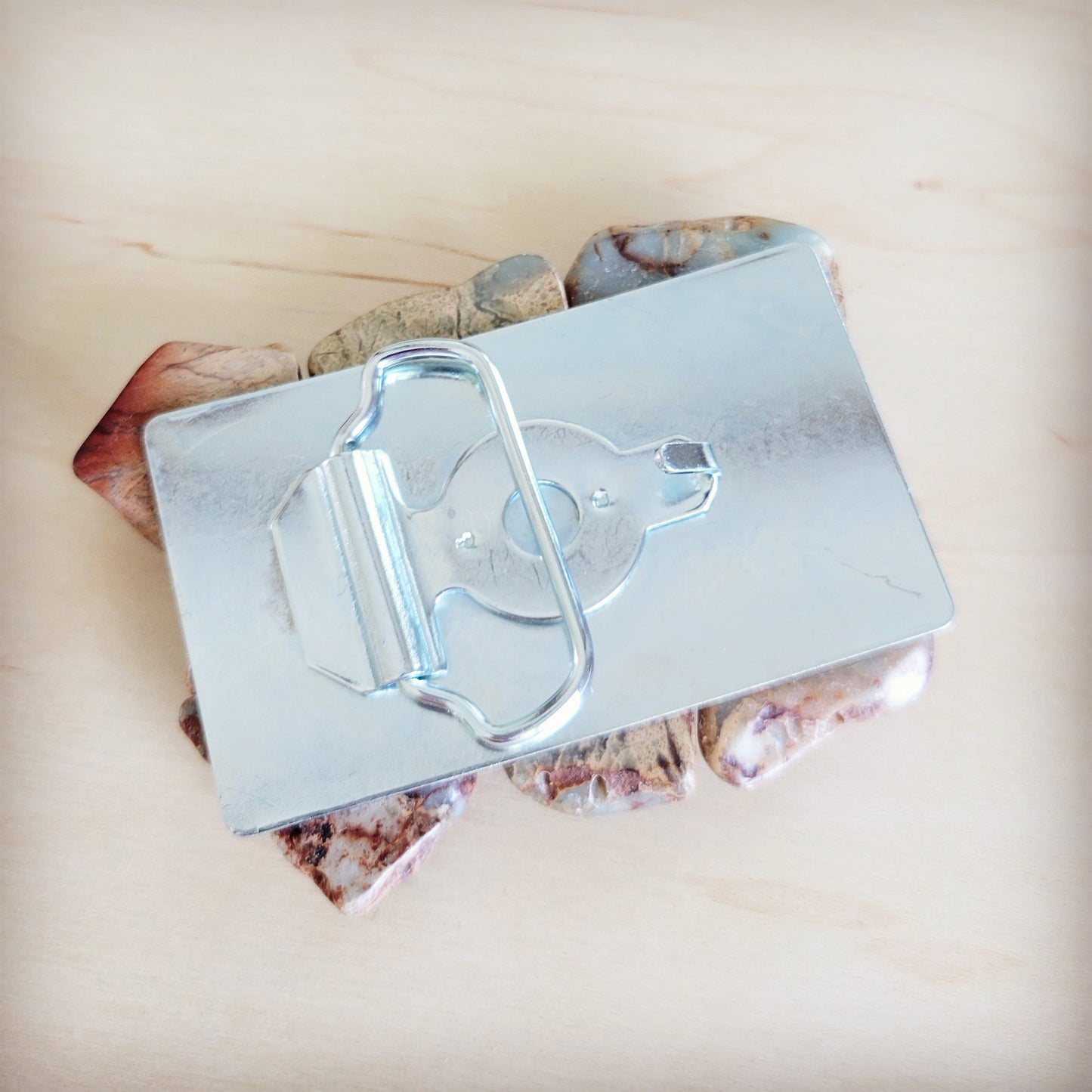 Medium Aqua Terra Slab Belt Buckle 908o