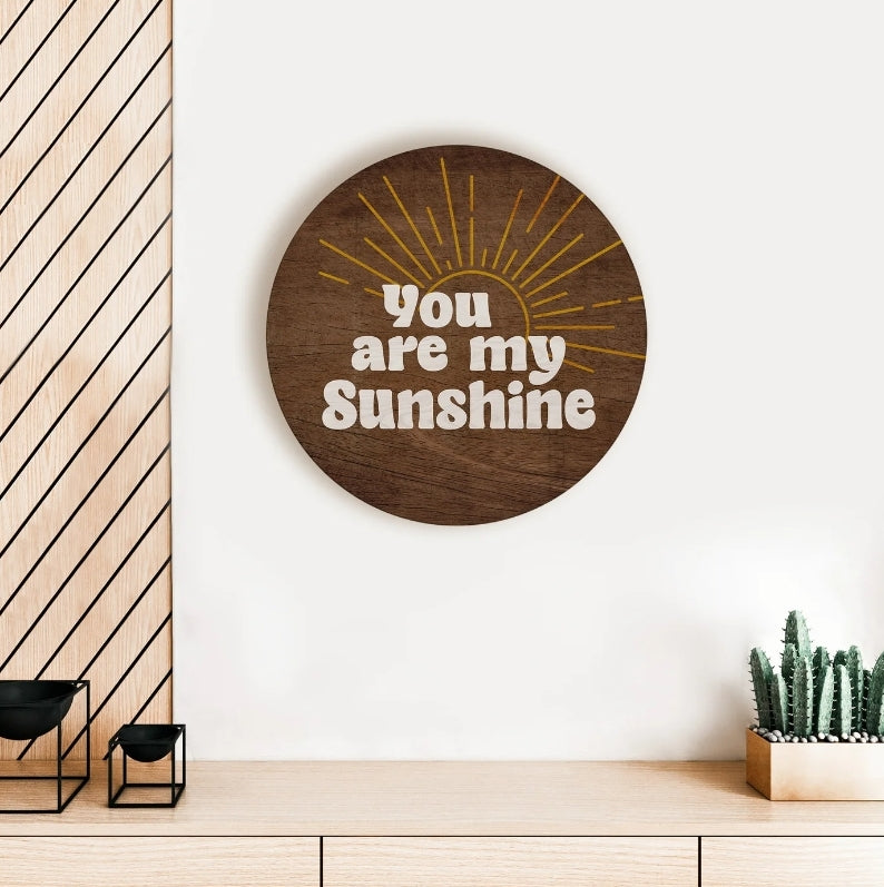 You Are My Sunshine Brown Circle image 0