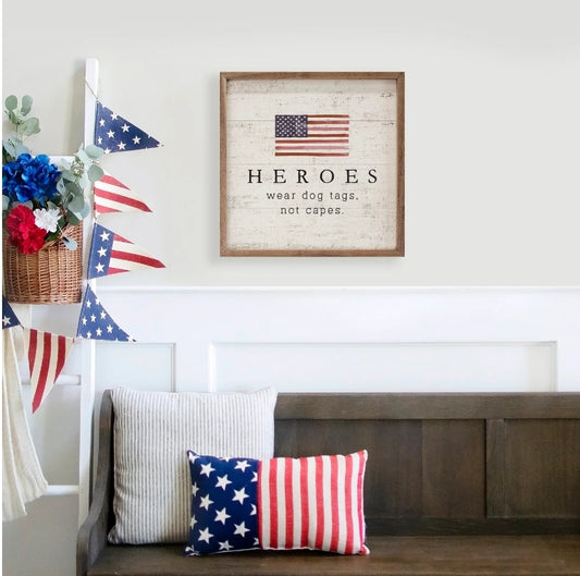 Heroes Flag Whitewash image 0