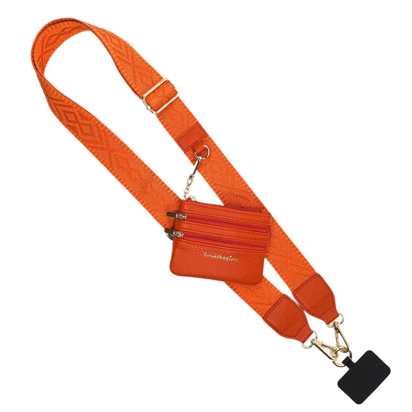 Clip & Go Strap w/Zippered Pouch Classic: Black