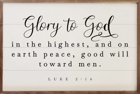 Glory To God Luke 2:14 White image 0