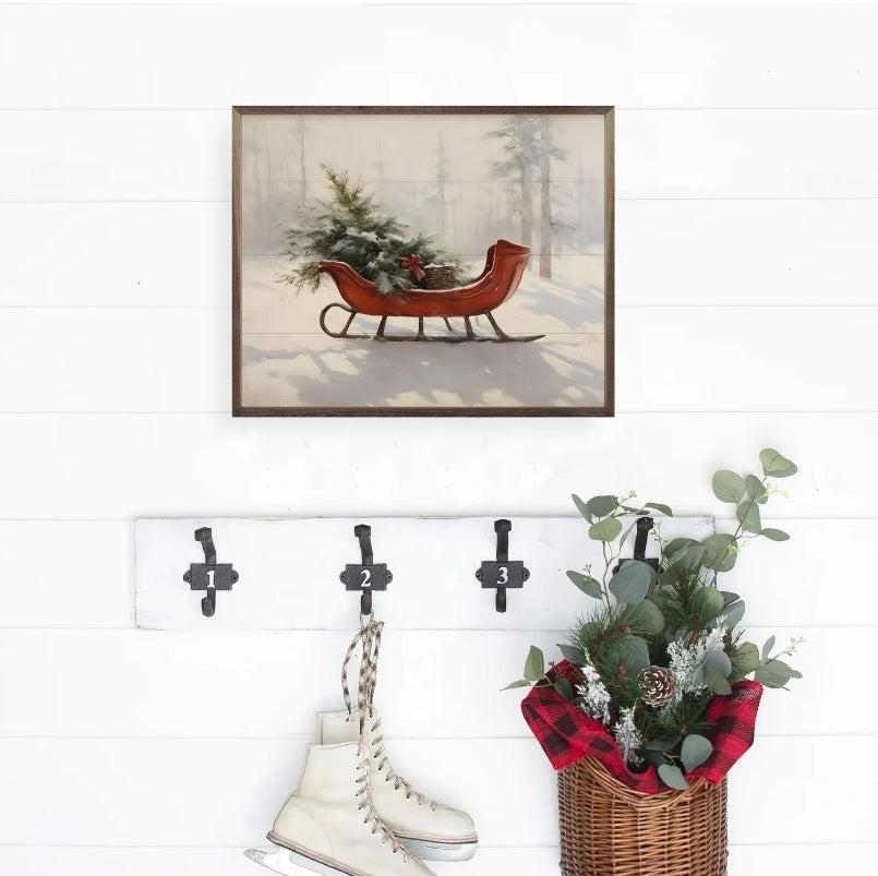 Beautiful Red Sleigh image 2
