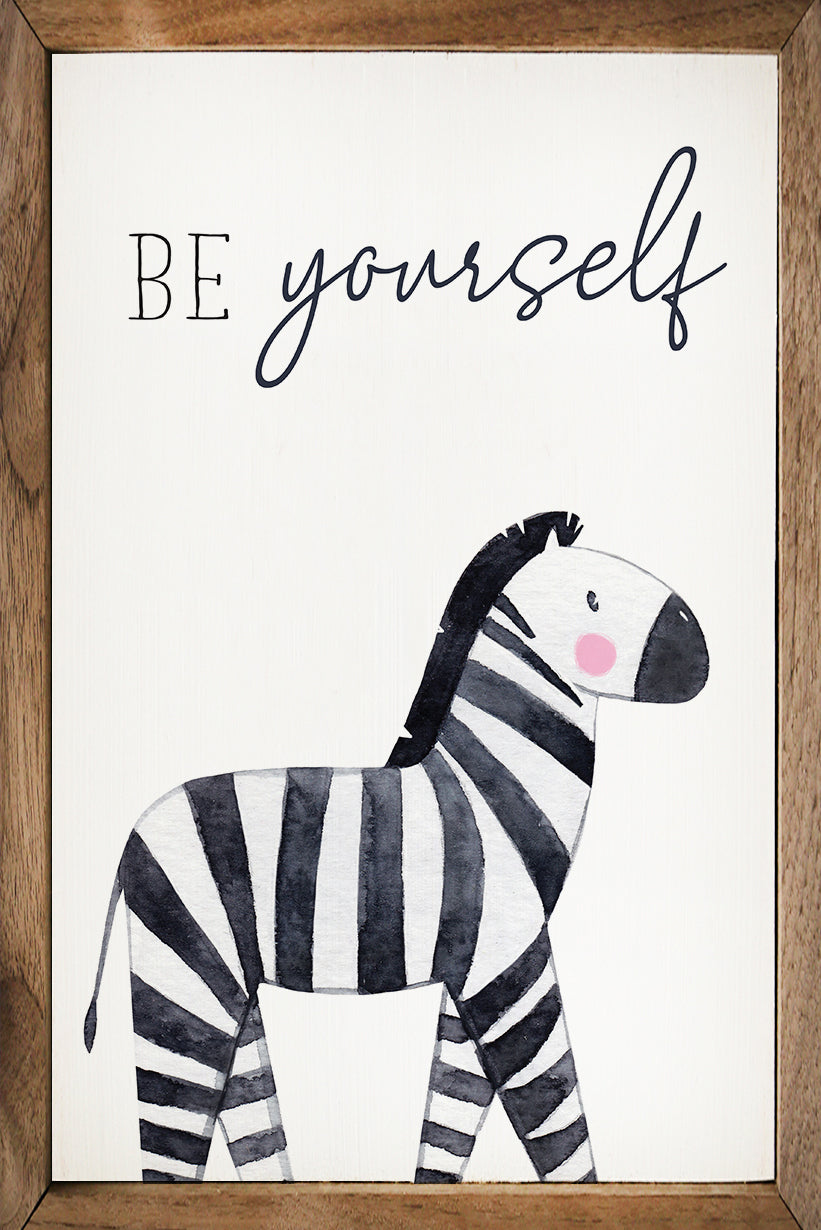 Be Yourself Zebra White