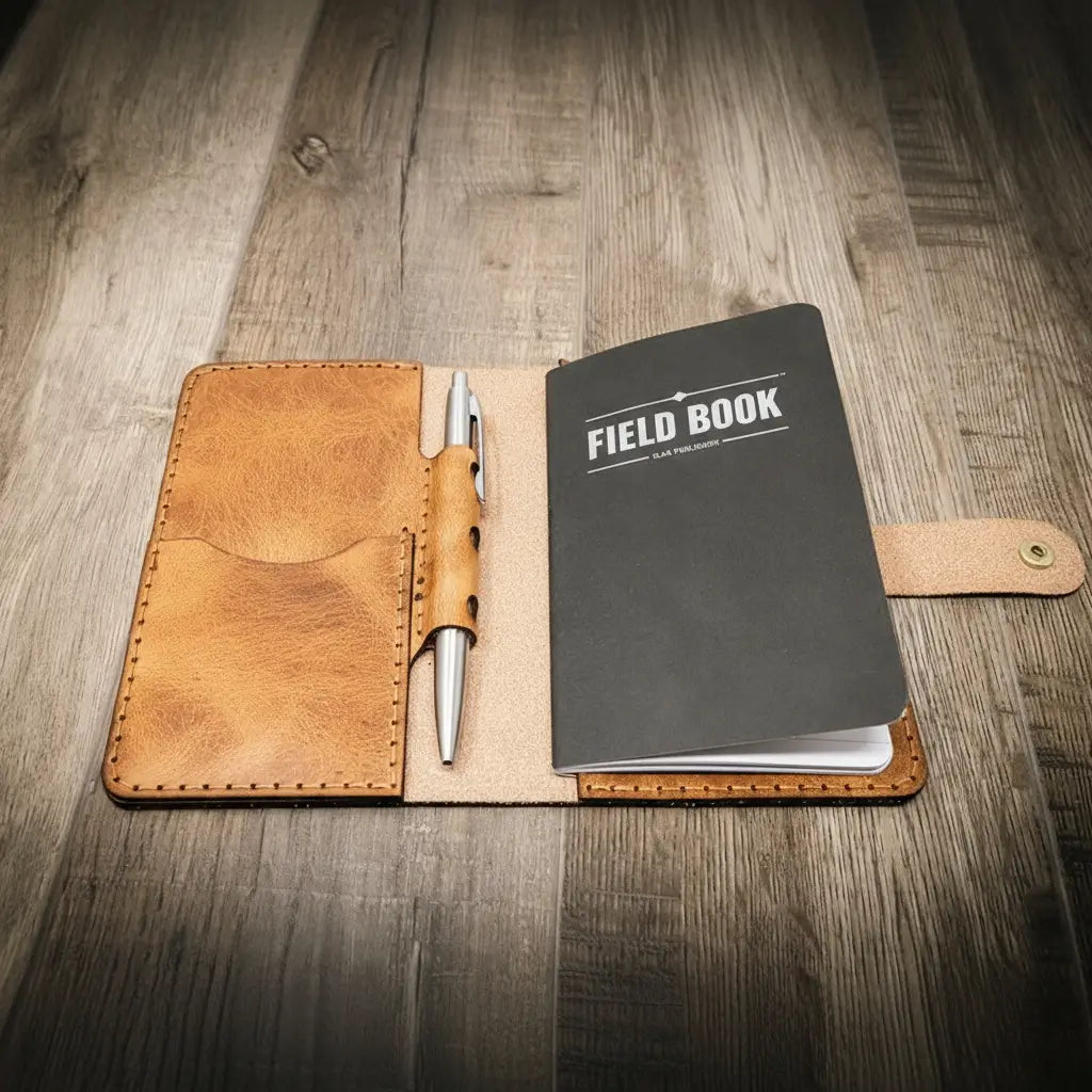 Leather Field Notes Cover -  Saddle Tan