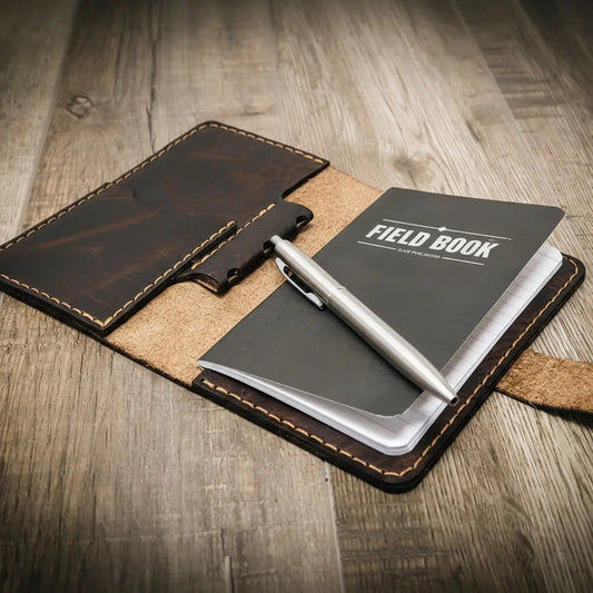 Leather Field Notes Cover -  Walnut Brown