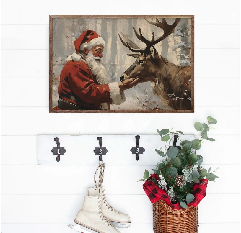 Santa Claus with Reindeer image 1