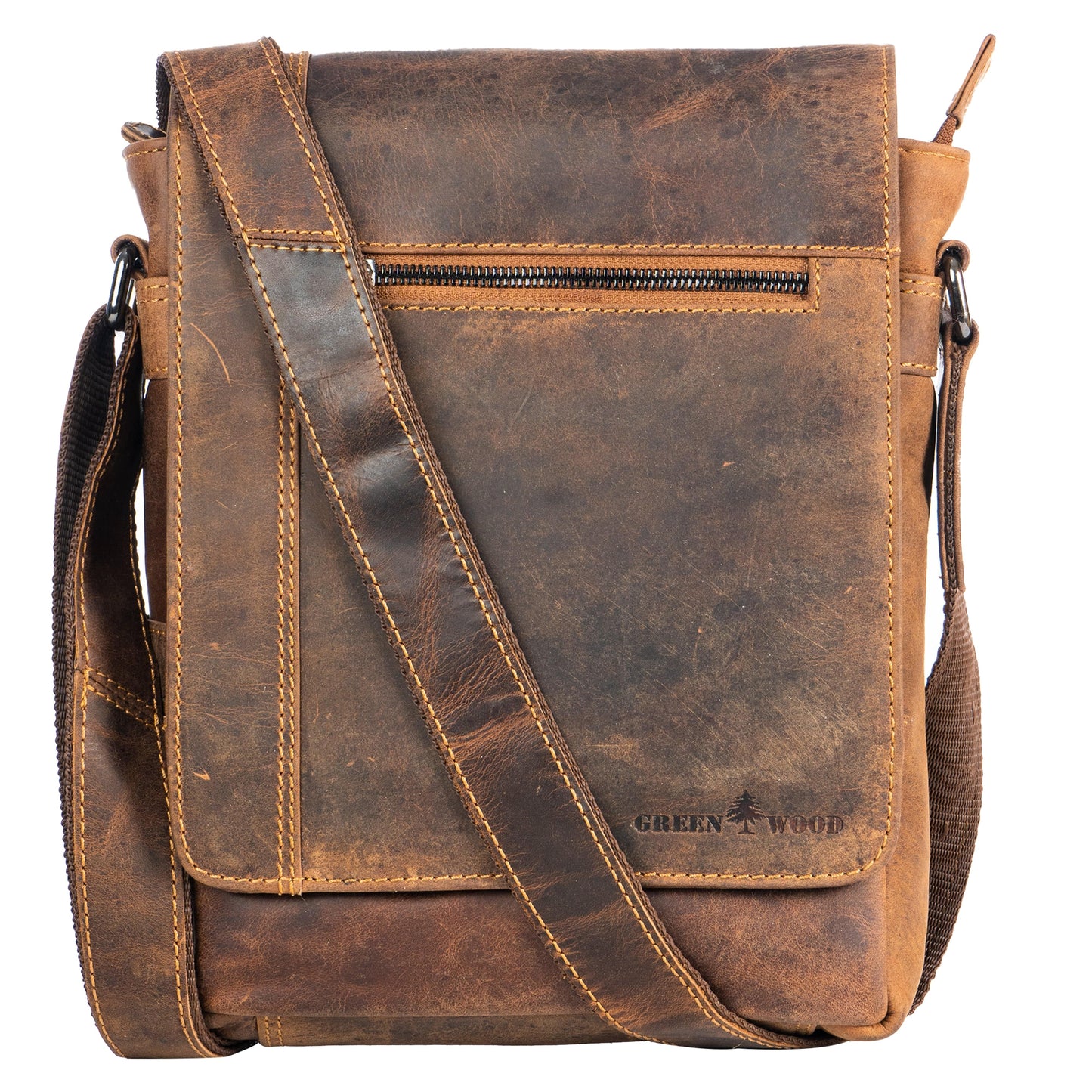Henry Unisex Mini-Messenger Bag: Sandalwood