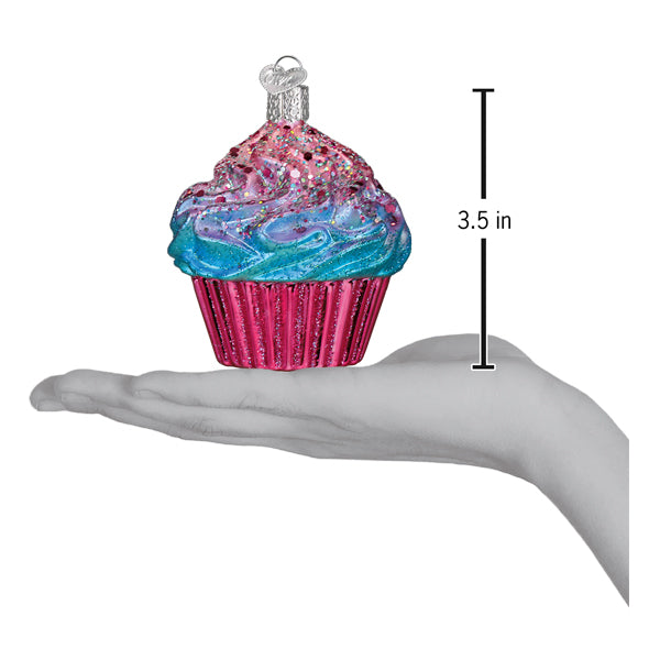 Shimmering Pink Cupcake Ornament