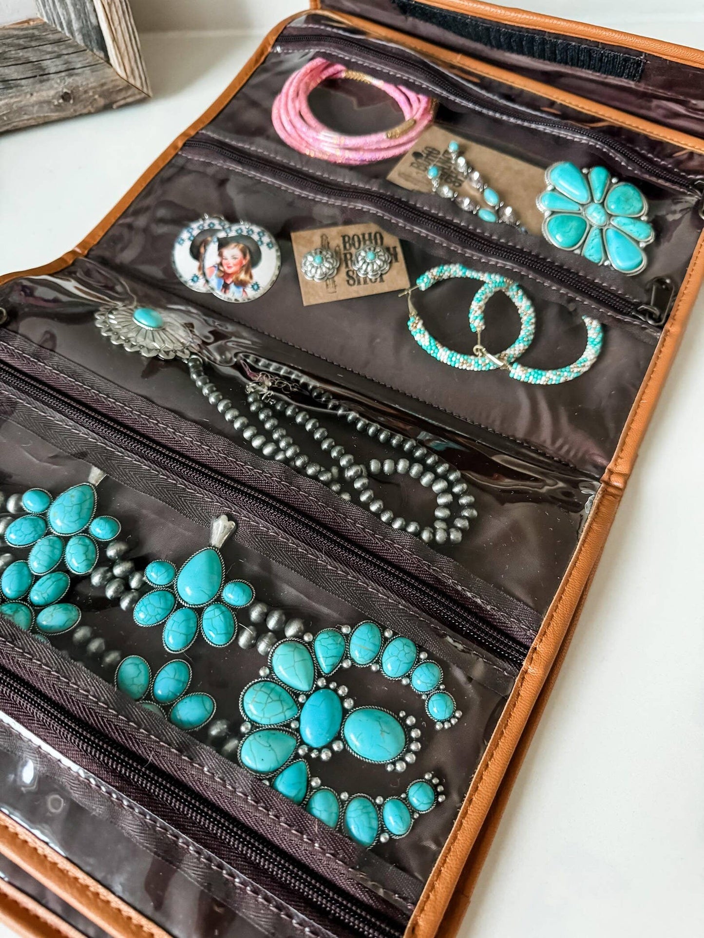 Boho Luxe Genuine Cowhide Foldable Travel Bag