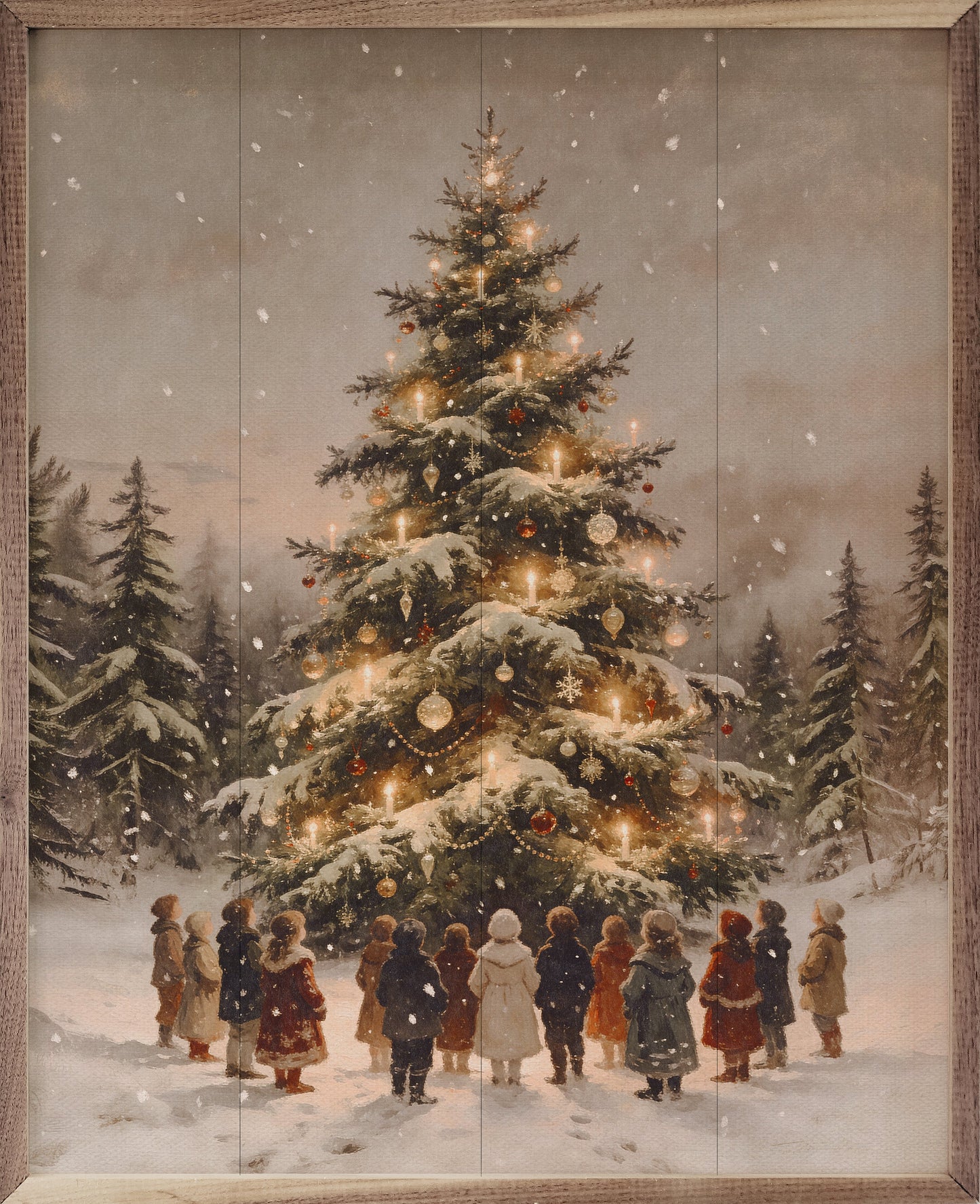 Gathering Around The Christmas Tree