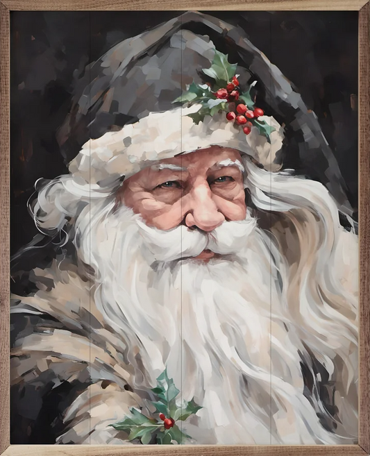 Wise Grayscale Santa image 0