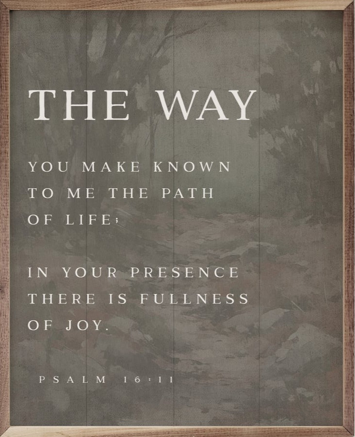 The Way Psalm 16:11 Gray image 0