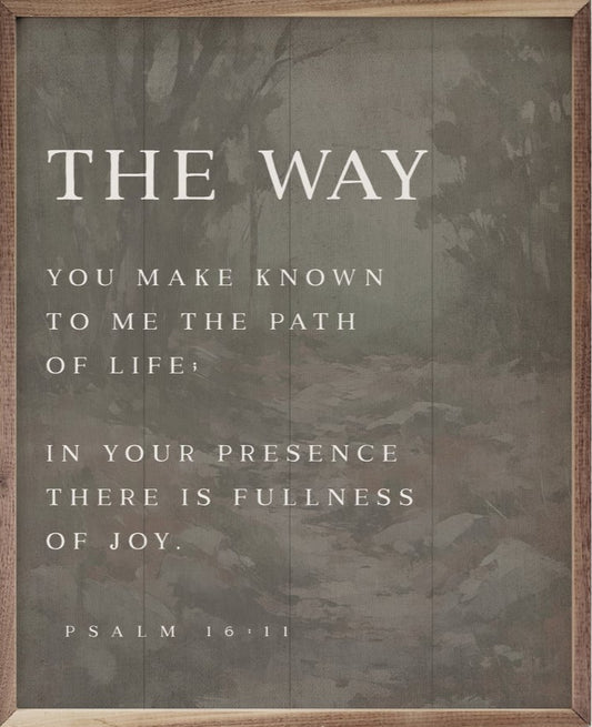 The Way Psalm 16:11 Gray image 0