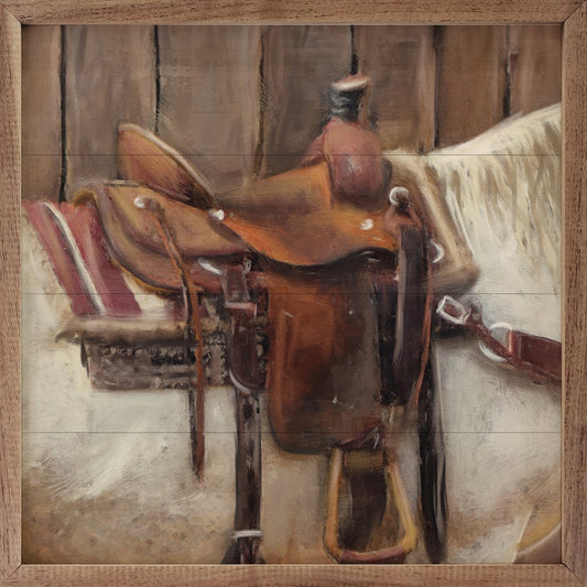 Western Saddle By Nina Blue image 0