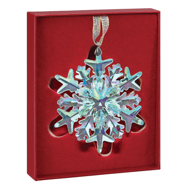 Radiant Crystal Frostflake Ornament
