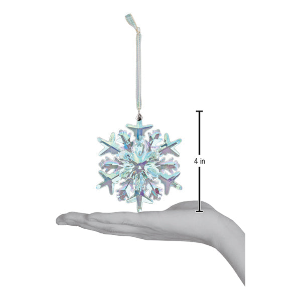 Radiant Crystal Frostflake Ornament