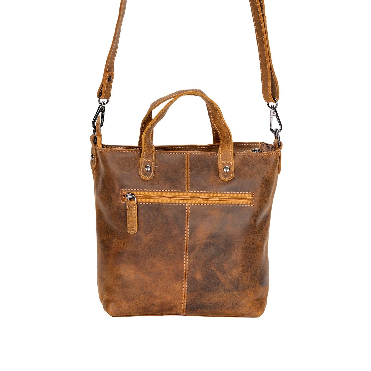 Panama Leather Mini Crossbody Tote Bag