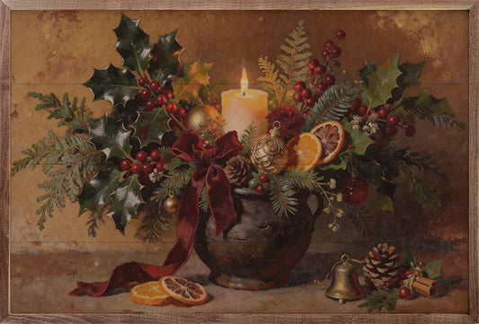Holiday Hearth Arrangement