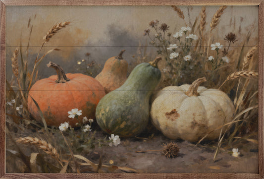 Assorted Gourds With One White