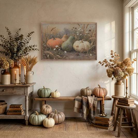 Assorted Gourds With One White