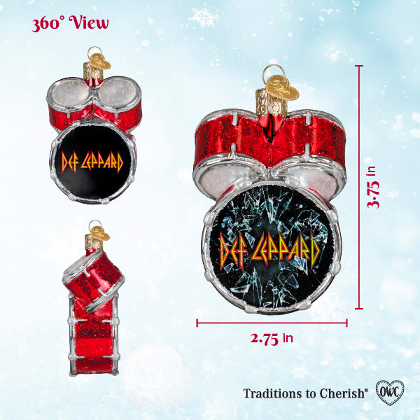 Def Leppard Drum Ornament