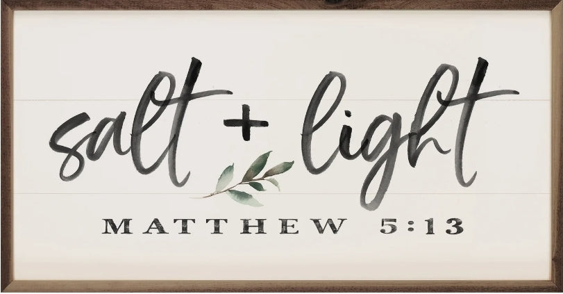 Salt And Light Matthew 5:13 Greenery White image 0