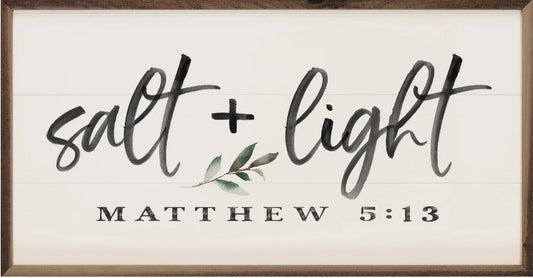 Salt And Light Matthew 5:13 Greenery White image 0