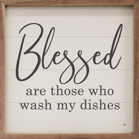 Blessed Are Those Who Wash My Dishes White image 0