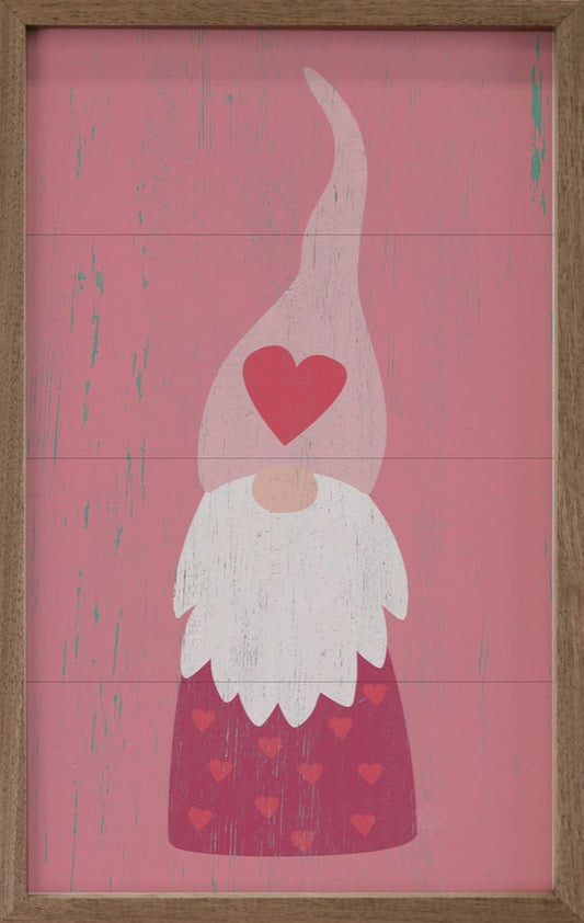 Gnome Heart Pink image 0