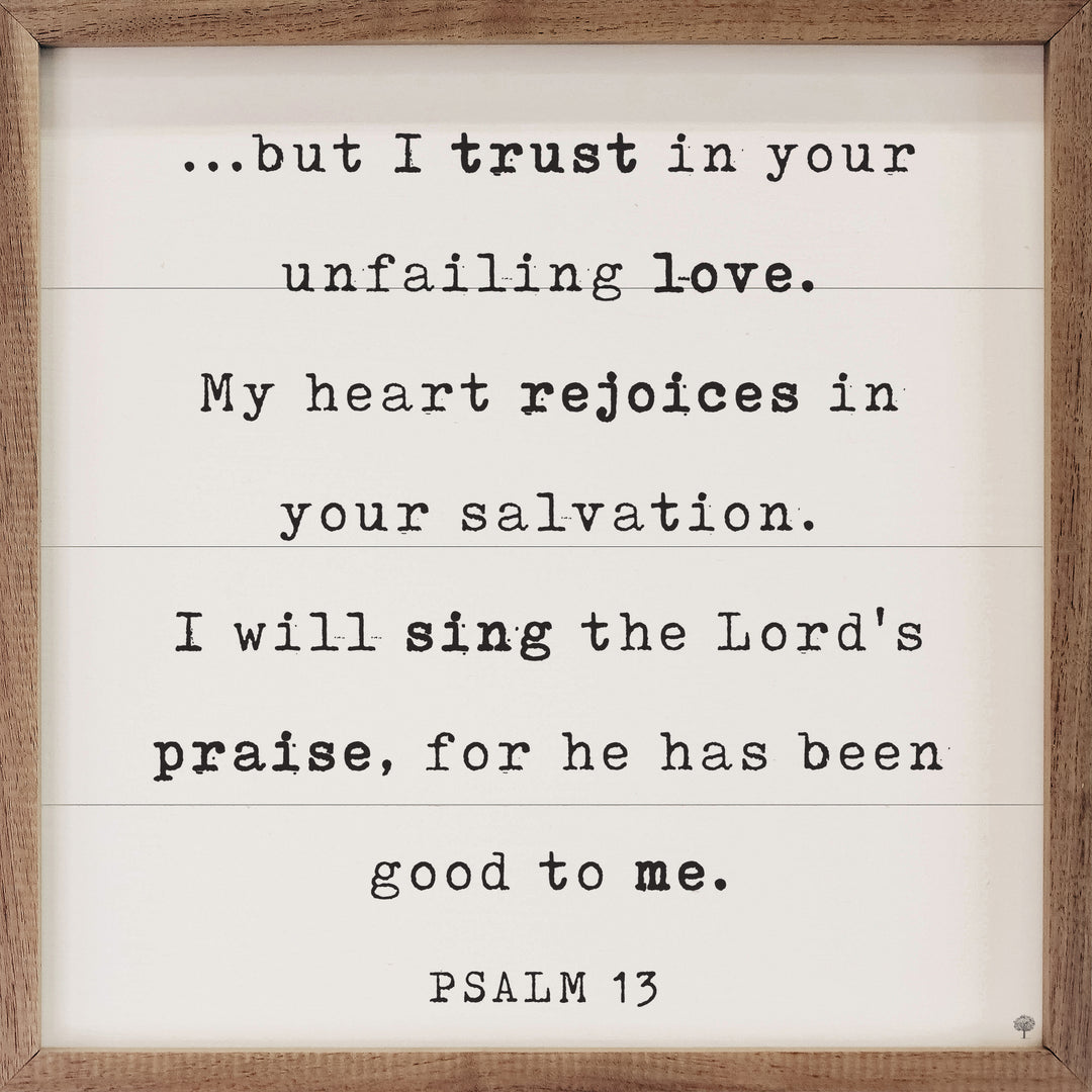Unfailing Love Psalm 13 White image 1