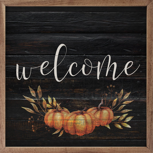 Welcome Pumpkin Black image 0