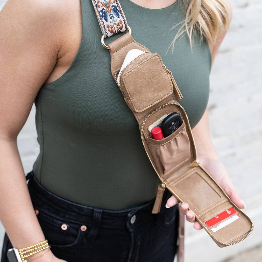 Zip & Clip RFID Strap: Espresso (Hardware: Gold)
