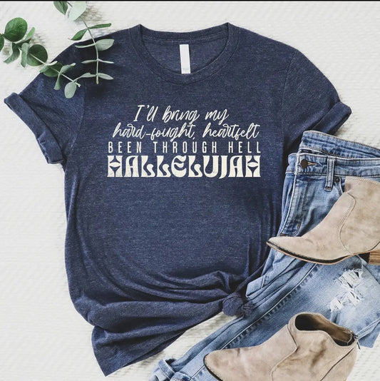 Hard Fought Hallelujah Tee image 0