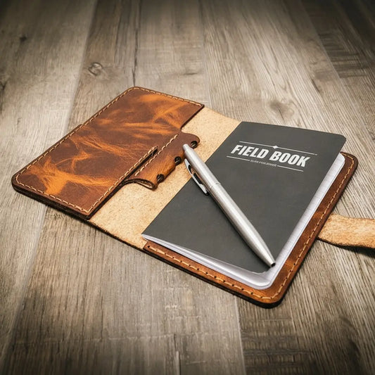 Leather Field Notes Cover -  Chestnut Brown