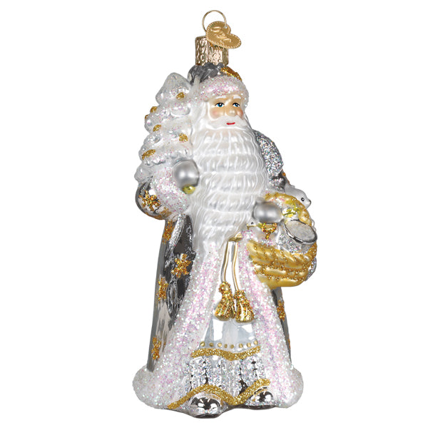 Sterling Santa Ornament