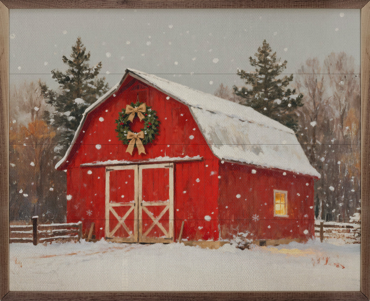 Red Holiday Barn