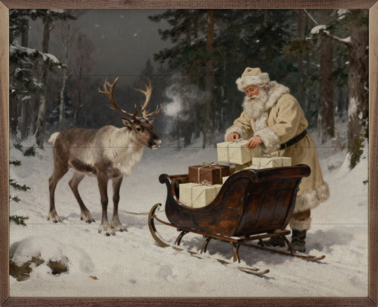 Santa's Sleigh In The Timber