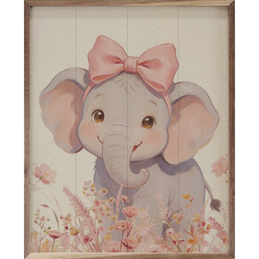 Floral Bow Elephant