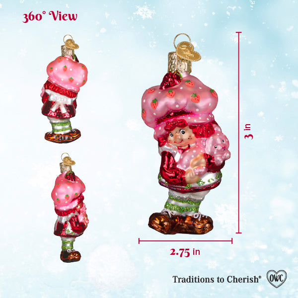 Strawberry Shortcake & Custard Ornament