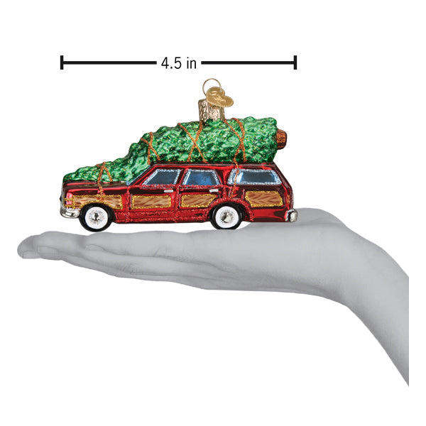 Station Wagon With Tree Ornament